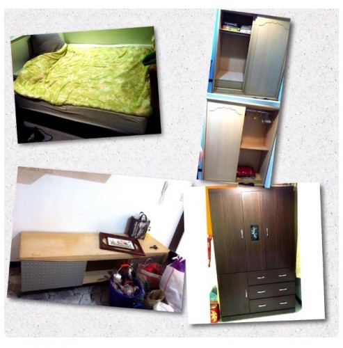 「物資捐贈」雙人床/八成新衣櫥/吸塵器，台北市，...